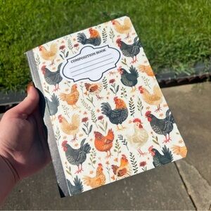 Handmade Chicken Composition Notebook